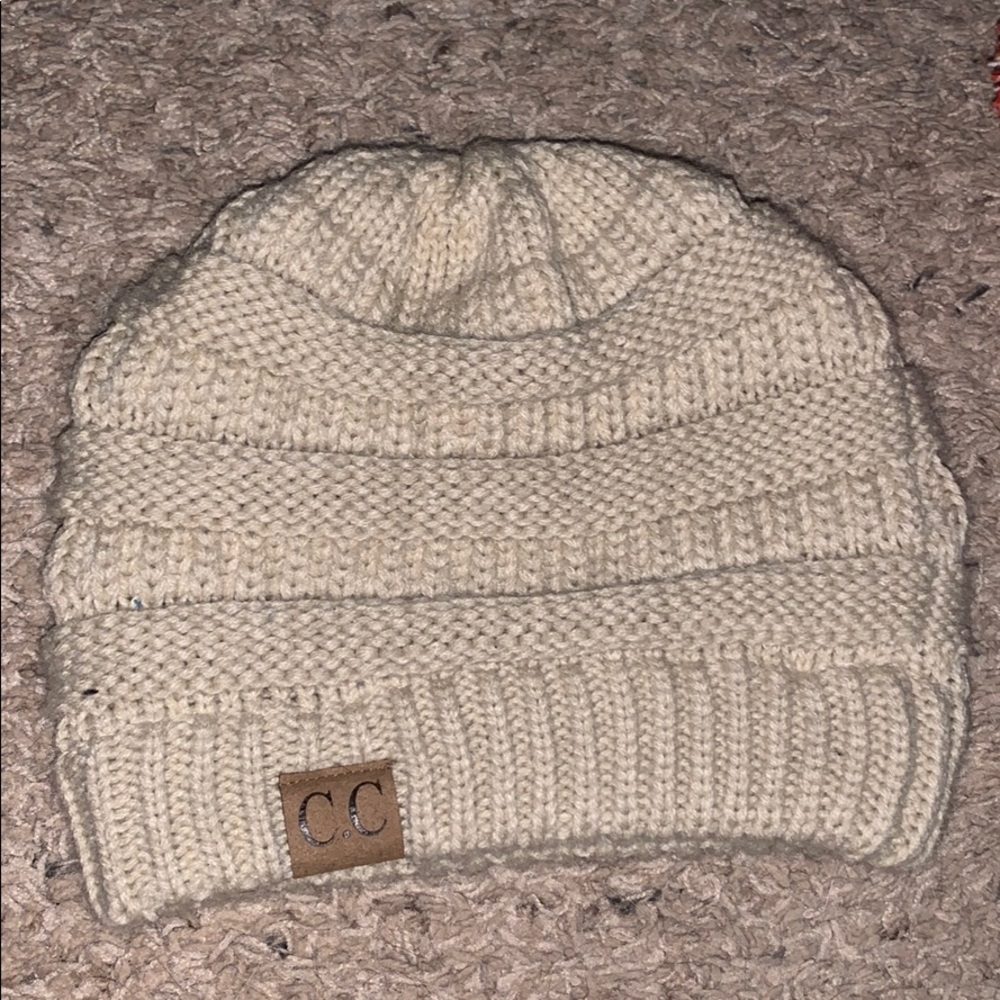 Tan beanie